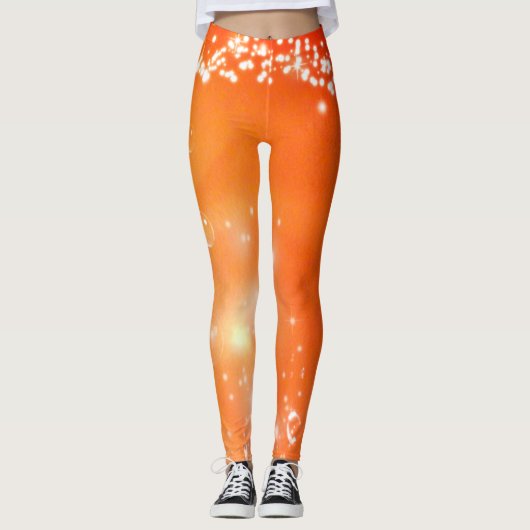 Orange Splash Leggings (Vorderseite)