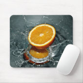 Orange Splash Mousepad (Mit Mouse)