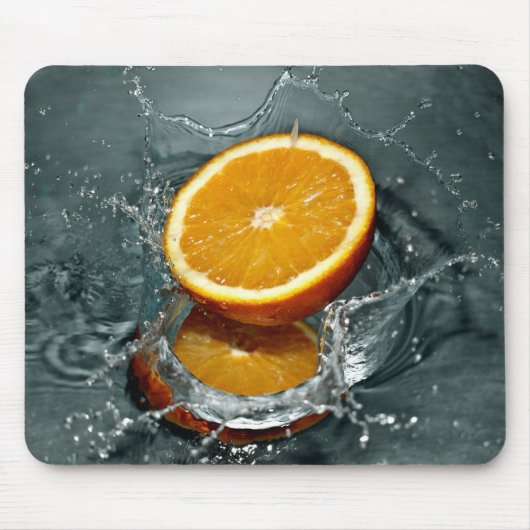 Orange Splash Mousepad (Vorne)