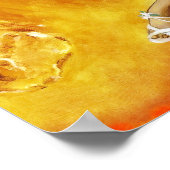 Orange Splash Poster (Ecke)