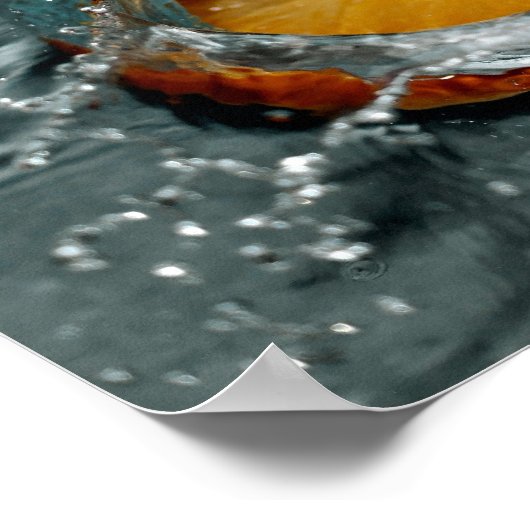 Orange Splash Poster (Ecke)