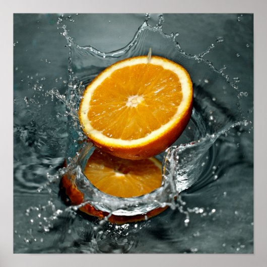 Orange Splash Poster (Vorne)