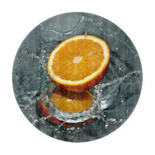 Orange-Splash-Schneidplatte Schneidebrett