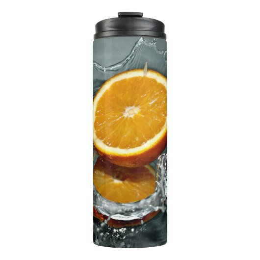 Orange Splash Thermosbecher (Vorderseite)