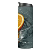 Orange Splash Thermosbecher (Nach rechts gedreht)