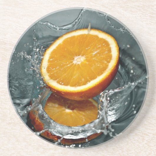 Orange Splash Untersetzer (Vorne)