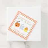 Orange Spook-takuläre Halloween Spooky Trick-Lecke Geschenkanhänger (Beispiel)