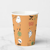 Orange Spooky Ein Niedliches Halloween 1. Geburtst Pappbecher (Links)