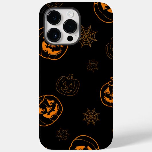 Orange Spooky Halloween Case-Mate iPhone Hülle (Rückseite)