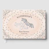 Orange Spooky Niedlich Bats Halloween Kinderdusche Gästebuch (Vorderseite)