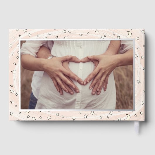 Orange Spooky Niedlich Bats Halloween Kinderdusche Gästebuch (Rückseite)