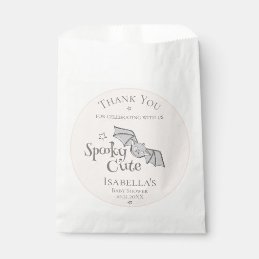 Orange Spooky Niedlich Bats KinderHalloween Geschenktütchen (Vorderseite)