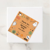 Orange Spooky One Halloween 1st Birthday   Geschenkanhänger (Beispiel)