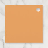 Orange Spooky One Halloween 1st Birthday   Geschenkanhänger (Rückseite)