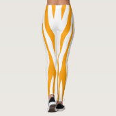 Orange Sport Zebra Leggings (Rückseite)