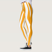 Orange Sport Zebra Leggings (Links)