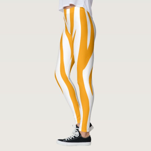 Orange Sport Zebra Leggings (Links)