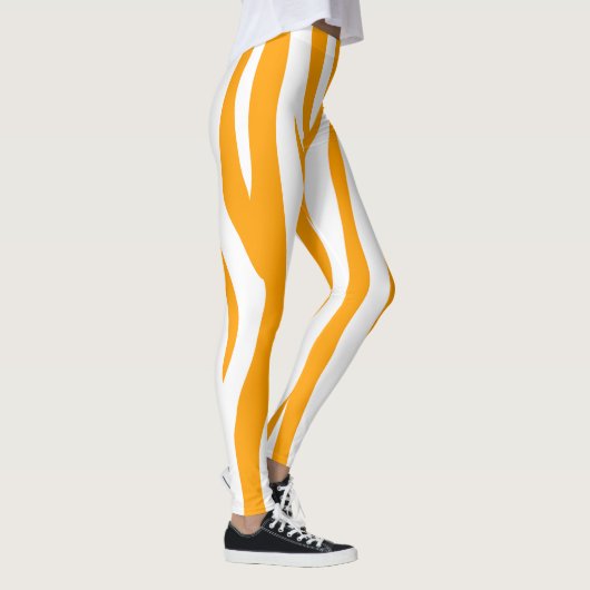 Orange Sport Zebra Leggings (Rechts)