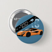 Orange Sportwagen Button (Vorne & Hinten)