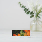 Orange Spring 2 Mini Visitenkarte (Stehend Vorderseite)