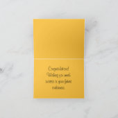 Orange Spring Flash African Daisy Nah Up Foto Karte (Innenseite)