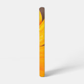 Orange Spring Flash African Daisy Nah-Up Foto Samsung Galaxy Hülle (Linke Seite)