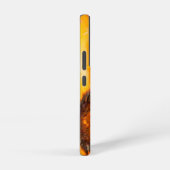 Orange Spring Flash African Daisy Nah-Up Foto Samsung Galaxy Hülle (Rechte Seite)