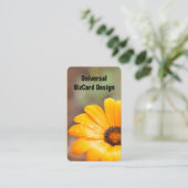 Orange Spring Flash African Daisy Nah Up Visitenkarte (Stehend Vorderseite)