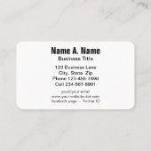 Orange Spring Flash African Daisy Nah Up Visitenkarte (Rückseite)