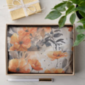 Orange Spring Florals 1 Dekoupage Paper Seidenpapier (Geschenk)
