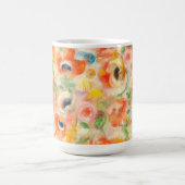 Orange Spring Flowers Kaffeetasse (Mittel)