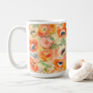 Orange Spring Flowers Kaffeetasse