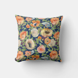 Orange Spring Flowers Kissen