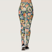 Orange Spring Flowers Leggings (Rückseite)