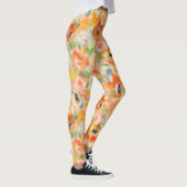 Orange Spring Flowers Leggings (Rechts)