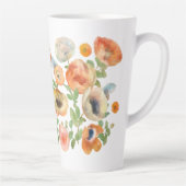Orange Spring Flowers Milchtasse (Rechts)