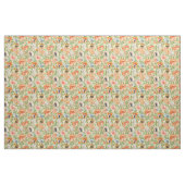 Orange Spring Flowers Muster Stoff (Fat Quarter (45,7 x 55,9 cm))