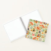 Orange Spring Flowers Notizblock (Innenseite)