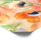 Orange Spring Flowers Poster (Ecke)