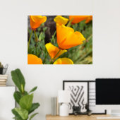 Orange Spring Flowers Poster (Heimbüro)