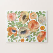 Orange Spring Flowers Puzzle (Horizontal)