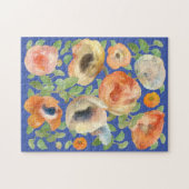 Orange Spring Flowers Puzzle (Horizontal)