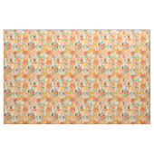 Orange Spring Flowers Stoff (Yard (91,4 cm))