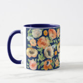 Orange Spring Flowers Tasse (Links)