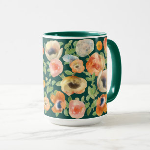 Orange Spring Flowers Tasse