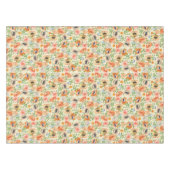 Orange Spring Flowers Tischdecke (Vorderseite (Horizontal))