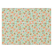 Orange Spring Flowers Tischdecke (Vorderseite (Horizontal))