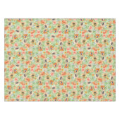 Orange Spring Flowers Tischdecke (Vorderseite (Horizontal))