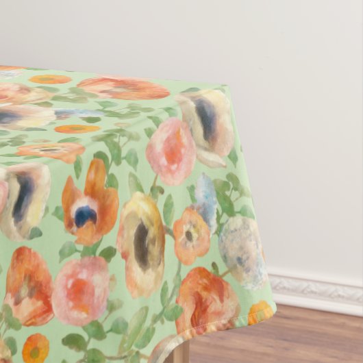 Orange Spring Flowers Tischdecke (Beispiel)