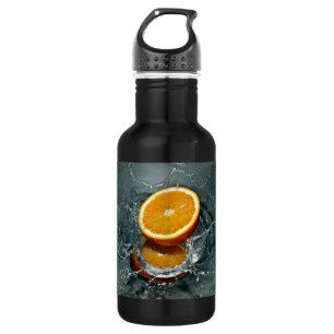 orange Spritzen Trinkflasche